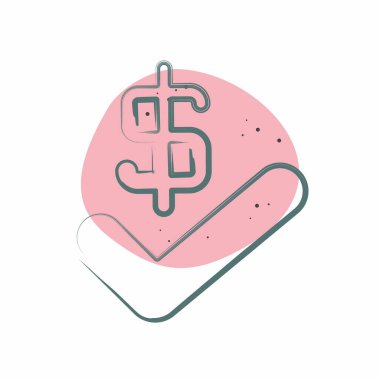 Simge Anlaşması. Denetim sembolüyle ilgili. Renkli Leke Biçimi. dizayn edilebilir