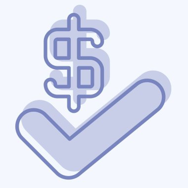 Simge Anlaşması. Denetim sembolüyle ilgili. İki ton stili. dizayn edilebilir