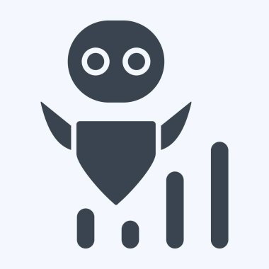 Simge Yapay Zeka Geliştirme Hızı. Geliştirme sembolüyle ilgili. Kabartma biçimi