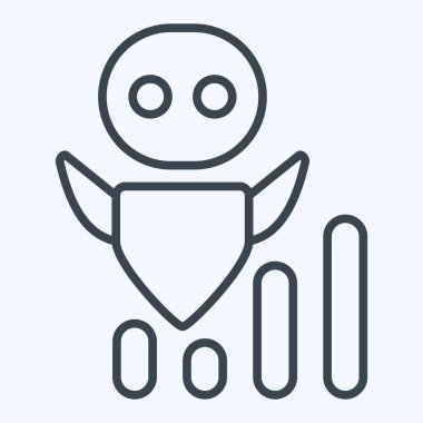 Simge Yapay Zeka Geliştirme Hızı. Geliştirme sembolüyle ilgili. satır biçimi