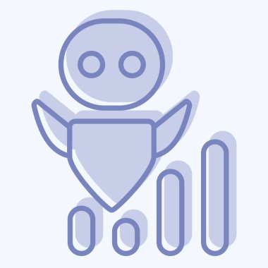 Simge Yapay Zeka Geliştirme Hızı. Geliştirme sembolüyle ilgili. iki ton biçimi