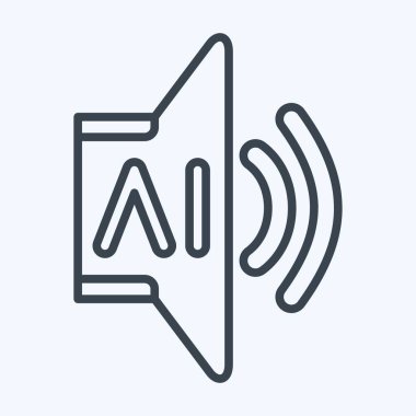 Yapay Zeka sembolüyle ilgili simge Al Sound 2. satır biçimi