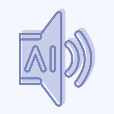 Yapay Zeka sembolüyle ilgili simge Al Sound 2. iki ton biçimi