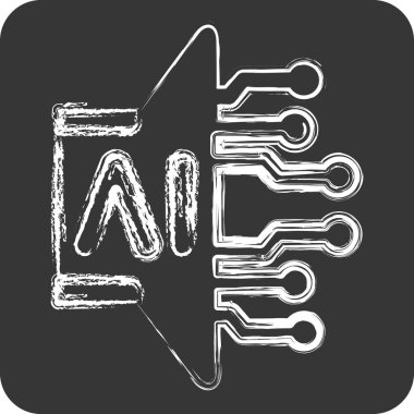 Simge Al Sound. Yapay Zeka sembolüyle ilgili. tebeşir Biçimi