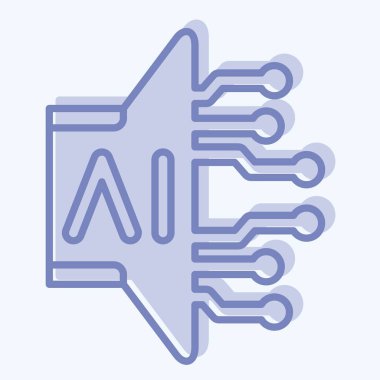 Simge Al Sound. Yapay Zeka sembolüyle ilgili. iki ton biçimi