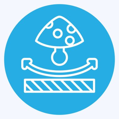 Simge Anti Mantar. Kumaş sembolüyle ilgili. Mavi gözlü. dizayn edilebilir