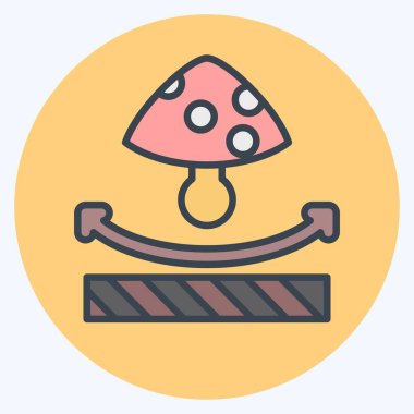 Simge Anti Mantar. Kumaş sembolüyle ilgili. renk arkadaşı stili. dizayn edilebilir