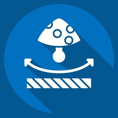 Simge Anti Mantar. Kumaş sembolüyle ilgili. Uzun gölge tarzı. dizayn edilebilir