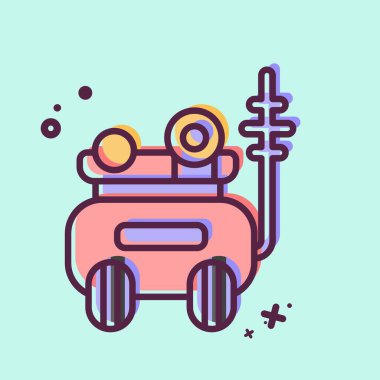 Simge zırhlı araç. Araç sembolüyle ilgili. MBE tarzı. düzenlenebilir