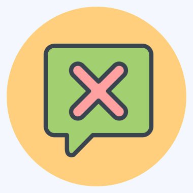 Simge Sor. Ünlem sembolüyle ilgili. renk arkadaşı stili. dizayn edilebilir