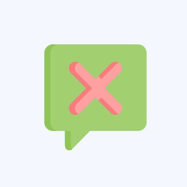 Simge Sor. Ünlem sembolüyle ilgili. Düz stil. dizayn edilebilir