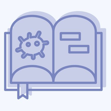 Simge Bakteriyoloji Kitabı. Biyomühendislik sembolüyle ilgili. iki ton biçimi