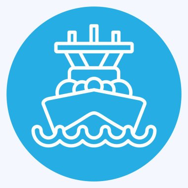 Simge Amiral Battı. Araç sembolüyle ilgili. Mavi gözlü. düzenlenebilir