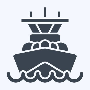 Simge Amiral Battı. Araç sembolüyle ilgili. Kabartma tarzı. düzenlenebilir