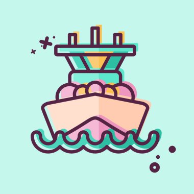 Simge Amiral Battı. Araç sembolüyle ilgili. MBE tarzı. düzenlenebilir