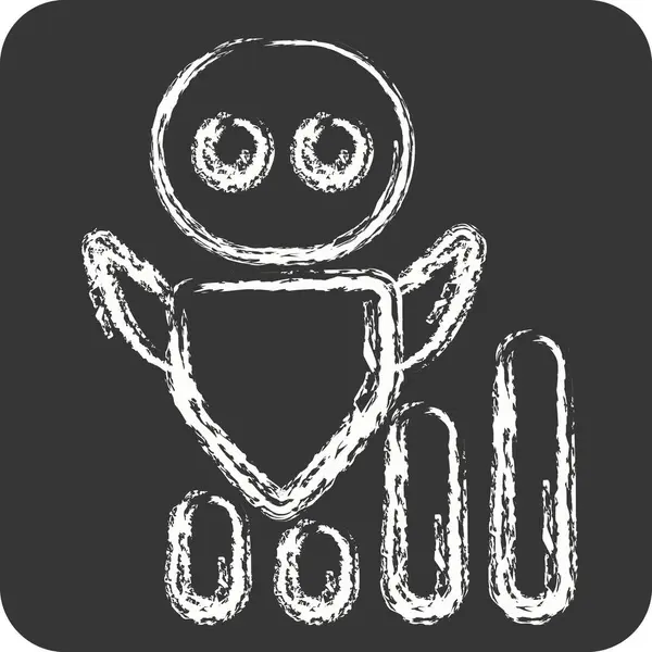 Simge Yapay Zeka Geliştirme Hızı. Geliştirme sembolüyle ilgili. tebeşir Biçimi