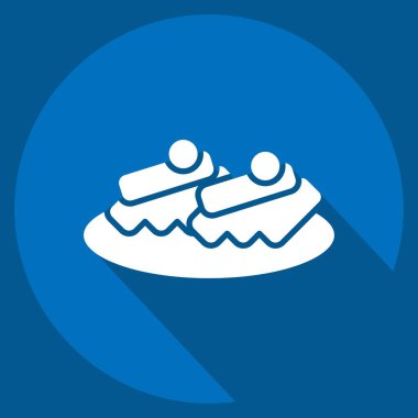 İkon Beşmak. Kazakistan sembolüyle ilgili. Uzun gölge tarzı. dizayn edilebilir