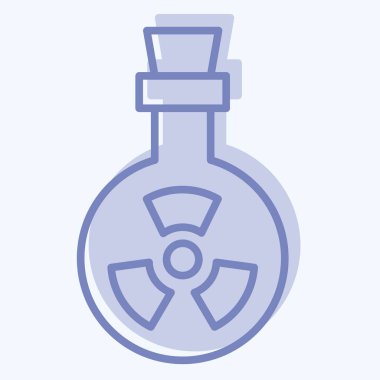 Simge Biyolojik Silahı. Biyomühendislik sembolüyle ilgili. iki ton biçimi