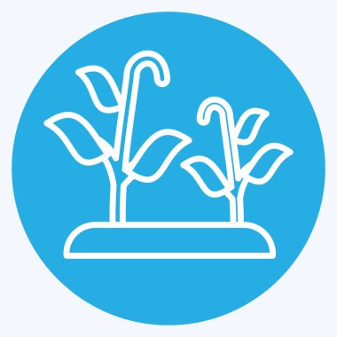 Simge Biyochar. Dünya 'yı Kurtarma sembolüyle ilgili. Mavi gözlü. düzenlenebilir