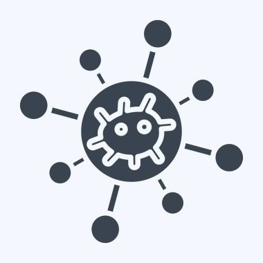 Simge Biyolojik Ağ. Biyomühendislik sembolüyle ilgili. Kabartma biçimi