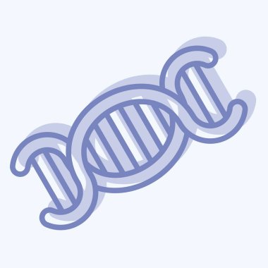 Simge biyolojisi. Biyomühendislik sembolüyle ilgili. iki ton biçimi