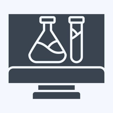 Icon Biyoteknoloji. Biyomühendislik sembolüyle ilgili. Kabartma biçimi