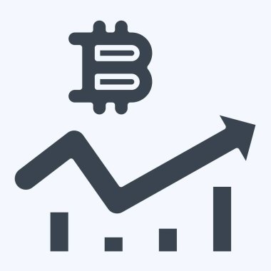 Simge Bitcoin Çizelgesi. Kripto para birimi sembolüyle ilgili. Kabartma biçimi