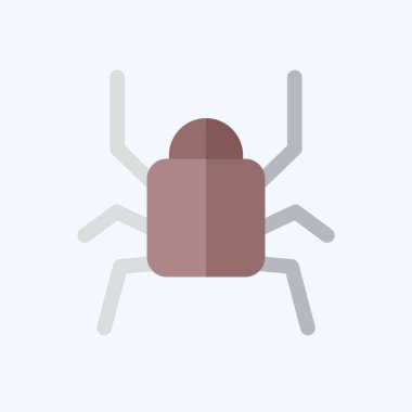 Simge Siyah. Böceklerin sembolü. Düz stil. dizayn edilebilir