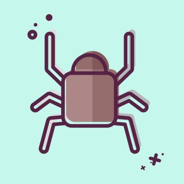 Simge Siyah. Böceklerin sembolü. MBE tarzı. dizayn edilebilir