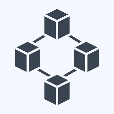 Simge Blockchain. Kripto para birimi sembolüyle ilgili. Kabartma biçimi