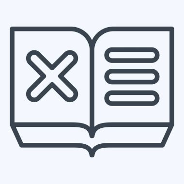 Simge Kitabı. Ünlem sembolüyle ilgili. Sıra tarzı. dizayn edilebilir