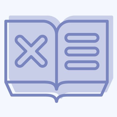 Simge Kitabı. Ünlem sembolüyle ilgili. İki ton stili. dizayn edilebilir