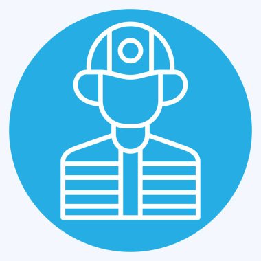 Simge Yapıcı. İnşaat Mühendisliği sembolüyle ilgili. Mavi gözlü. dizayn edilebilir