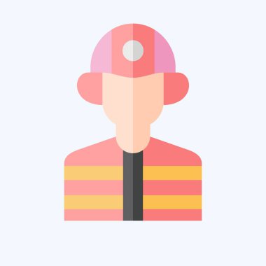 Simge Yapıcı. İnşaat Mühendisliği sembolüyle ilgili. Düz stil. dizayn edilebilir