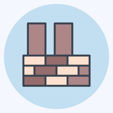 Simge İnşaat. İnşaat Mühendisliği sembolüyle ilgili. renk eşi biçimi