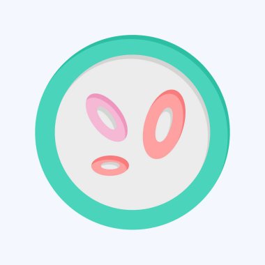 Simge hücresi. Biyomühendislik sembolüyle ilgili. düz biçim