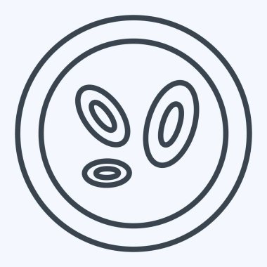 Simge hücresi. Biyomühendislik sembolüyle ilgili. satır biçimi