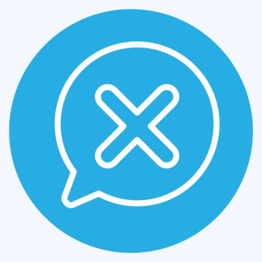 Simge Sohbeti. Ünlem sembolüyle ilgili. Mavi gözlü. dizayn edilebilir