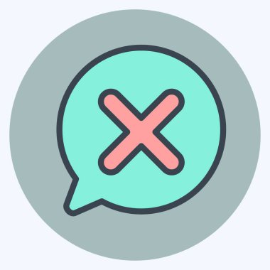 Simge Sohbeti. Ünlem sembolüyle ilgili. renk arkadaşı stili. dizayn edilebilir