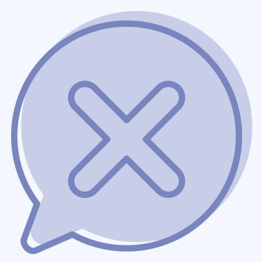 Simge Sohbeti. Ünlem sembolüyle ilgili. İki ton stili. dizayn edilebilir