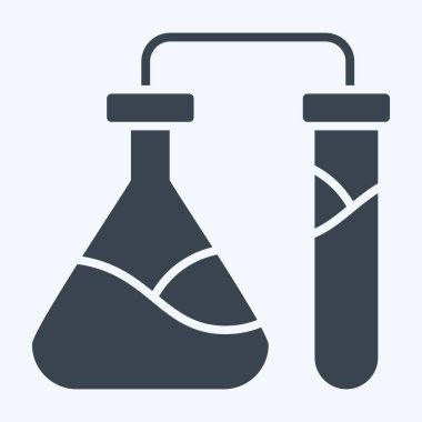 Simgesel Kimya Laboratuvarı. Biyomühendislik sembolüyle ilgili. Kabartma biçimi