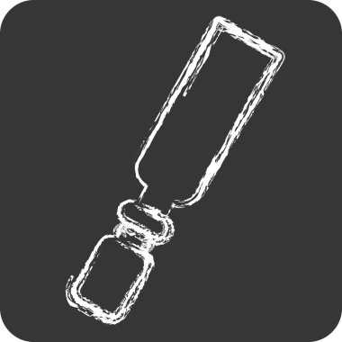 Simge keskisi. Tamir Aletleri sembolüyle ilgili. Tebeşir stili. dizayn edilebilir