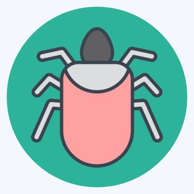 Icon Colorado Böceği. Böceklerin sembolü. renk arkadaşı stili. dizayn edilebilir