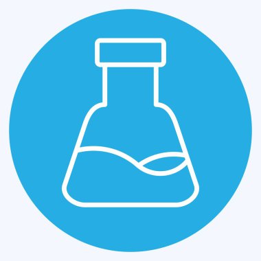 Simgesel Konik Matarası. Kumaş sembolüyle ilgili. Mavi gözlü. dizayn edilebilir