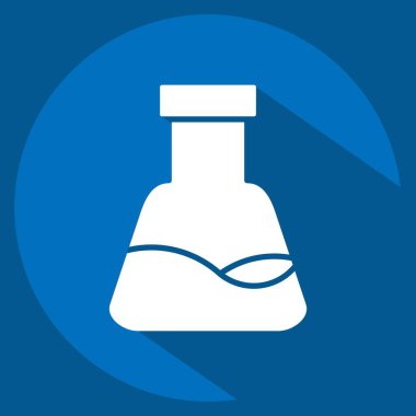 Simgesel Konik Matarası. Kumaş sembolüyle ilgili. Uzun gölge tarzı. dizayn edilebilir