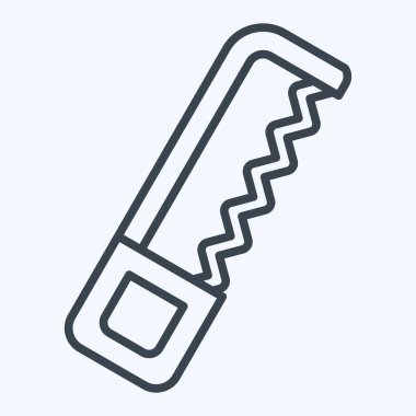 Simge Testeresi. Tamir Aletleri sembolüyle ilgili. Sıra tarzı. dizayn edilebilir