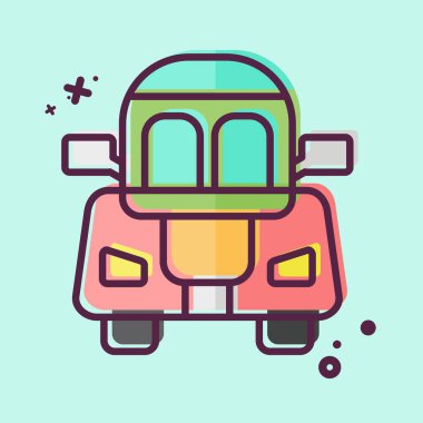 İkon Coupe. Araç sembolüyle ilgili. MBE tarzı. düzenlenebilir