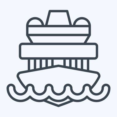 Simge Gezisi Gemisi. Araç sembolüyle ilgili. Sıra tarzı. düzenlenebilir