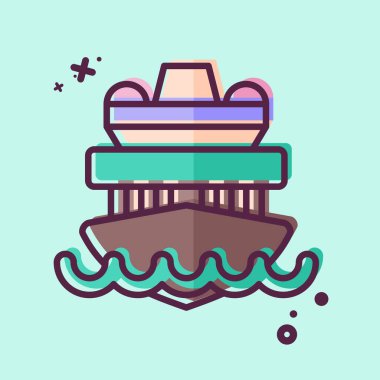 Simge Gezisi Gemisi. Araç sembolüyle ilgili. MBE tarzı. düzenlenebilir