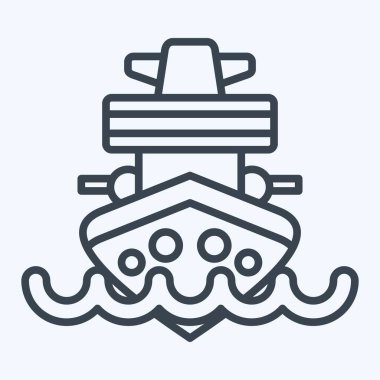 Simge Kruvazörü. Araç sembolüyle ilgili. Sıra tarzı. düzenlenebilir